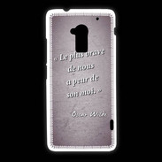 Coque HTC One Max Brave Violet Citation Oscar Wilde