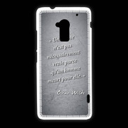 Coque HTC One Max Chose vraie Noir Citation Oscar Wilde
