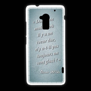 Coque HTC One Max Maison coeur Turquoise Citation Oscar Wilde