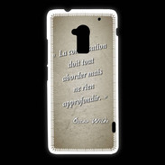 Coque HTC One Max La conversation Sepia Citation Oscar Wilde