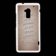 Coque HTC One Max Sacrement amour Rouge Citation Oscar Wilde