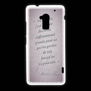 Coque HTC One Max Sagesse rêves Rose Citation Oscar Wilde
