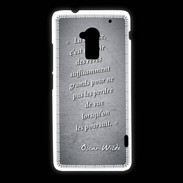 Coque HTC One Max Sagesse rêves Noir Citation Oscar Wilde
