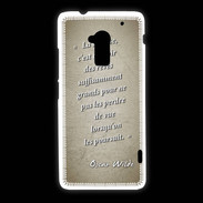 Coque HTC One Max Sagesse rêves Sepia Citation Oscar Wilde