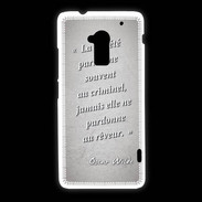Coque HTC One Max Société rêveur Gris Citation Oscar Wilde