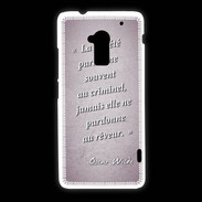 Coque HTC One Max Société rêveur Rose Citation Oscar Wilde