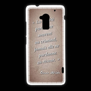 Coque HTC One Max Société rêveur Rouge Citation Oscar Wilde