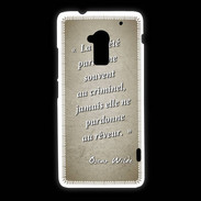 Coque HTC One Max Société rêveur Sepia Citation Oscar Wilde