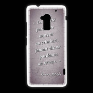 Coque HTC One Max Société rêveur Violet Citation Oscar Wilde