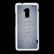 Coque HTC One Max Spectateur Bleu Citation Oscar Wilde