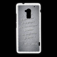 Coque HTC One Max Spectateur Noir Citation Oscar Wilde