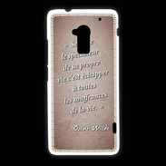 Coque HTC One Max Spectateur Rouge Citation Oscar Wilde