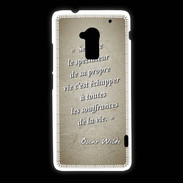 Coque HTC One Max Spectateur Sepia Citation Oscar Wilde