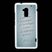Coque HTC One Max Spectateur Turquoise Citation Oscar Wilde
