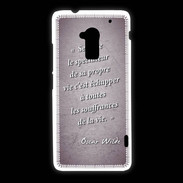Coque HTC One Max Spectateur Violet Citation Oscar Wilde