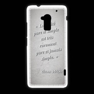 Coque HTC One Max Vérité pure Gris Citation Oscar Wilde