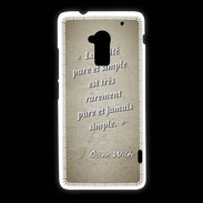 Coque HTC One Max Vérité pure Sepia Citation Oscar Wilde