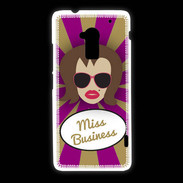 Coque HTC One Max Miss business Chatain