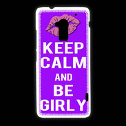Coque HTC One Max Keep Calm Girly Violet