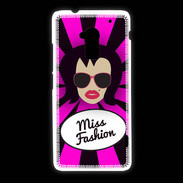 Coque HTC One Max Miss Fashion Brune