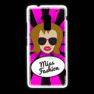 Coque HTC One Max Miss Fashion Rousse