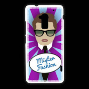 Coque HTC One Max Mister Fashion Chatain