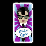 Coque HTC One Max Mister Gigolo Brun