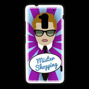Coque HTC One Max Mister Shopping Roux
