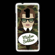 Coque HTC One Max Mister Soldier Chatain