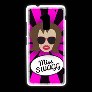Coque HTC One Max Miss Swag Chatain