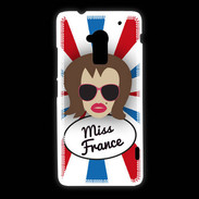 Coque HTC One Max Miss France Chatain