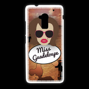 Coque HTC One Max Miss Guadeloupe Chatain