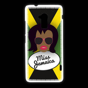 Coque HTC One Max Miss Jamaica Black
