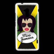 Coque HTC One Max Miss Jamaica Brune
