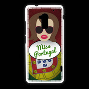 Coque HTC One Max Miss Portugal Chatain