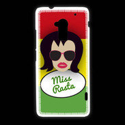 Coque HTC One Max Miss Rasta Brune