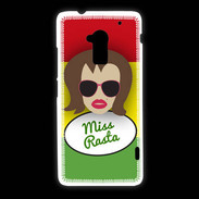 Coque HTC One Max Miss Rasta Chatain