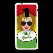 Coque HTC One Max Miss Rasta Rousse