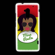 Coque HTC One Max Miss Rasta Black