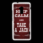 Coque HTC One Max Keep Calm and Take Jack Rouge