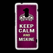 Coque HTC One Max Keep Calm and Miskine Rose