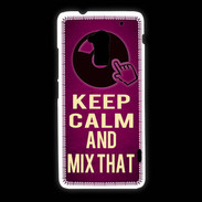 Coque HTC One Max Keep Calm and Mix That Rose