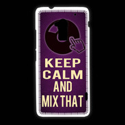 Coque HTC One Max Keep Calm and Mix That Violet
