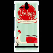 Coque Sony Xperia U Scooter Vintage