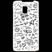 Coque LG P990 Mélange de mots