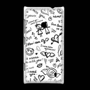 Coque Nokia Lumia 520 Mélange de mots