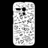 Coque Motorola G Mélange de mots