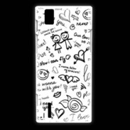 Coque Huawei Ascend P2 Mélange de mots