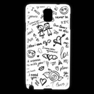 Coque Samsung Galaxy Note 3 Mélange de mots