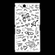 Coque Sony Xpéria Z Ultra Mélange de mots